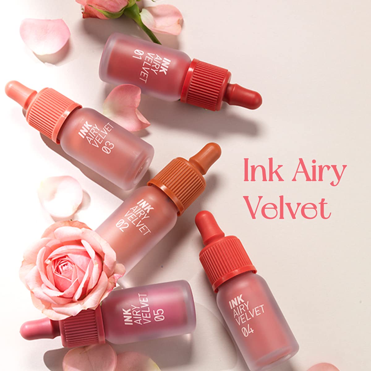 Peripera Ink Airy Velvet Lip Tint precision applicator enables clean gradient lip application