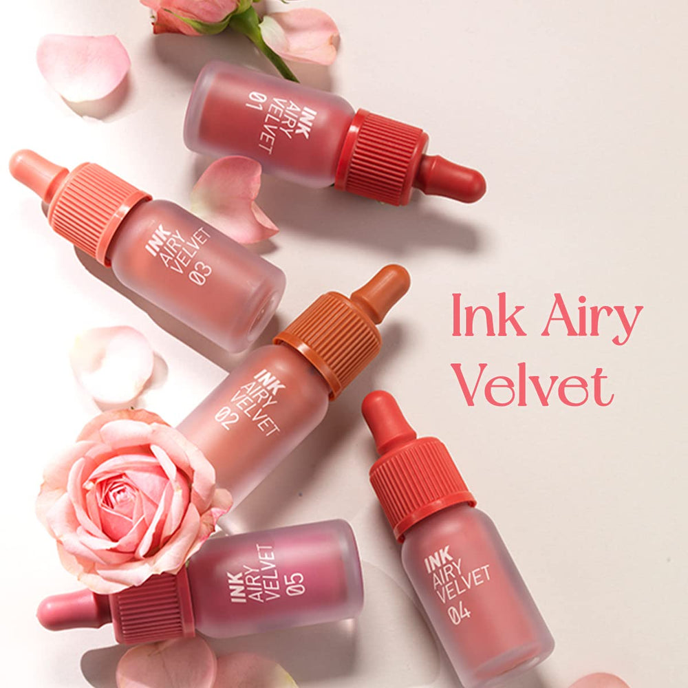 Peripera Ink Airy Velvet Lip Tint precision applicator enables clean gradient lip application