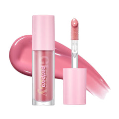 Peripera Ink Glasting Lip Gloss bottle closeup with glassy shine and rich pigmentation for a luxe lip look.