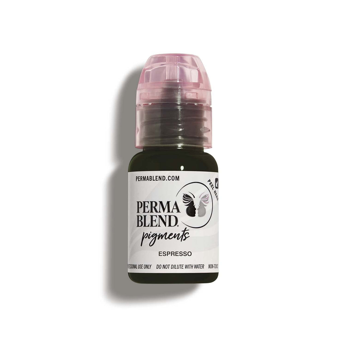 Perma Blend Espresso Brown microblading ink bottle—precise brow shading.