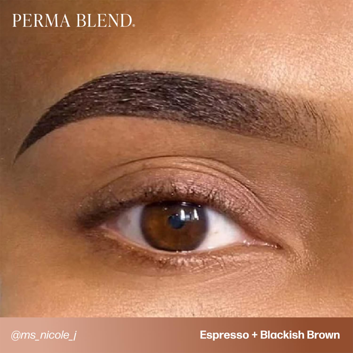 Perma Blend Espresso Brown vegan certification label—cruelty-free pigment option.