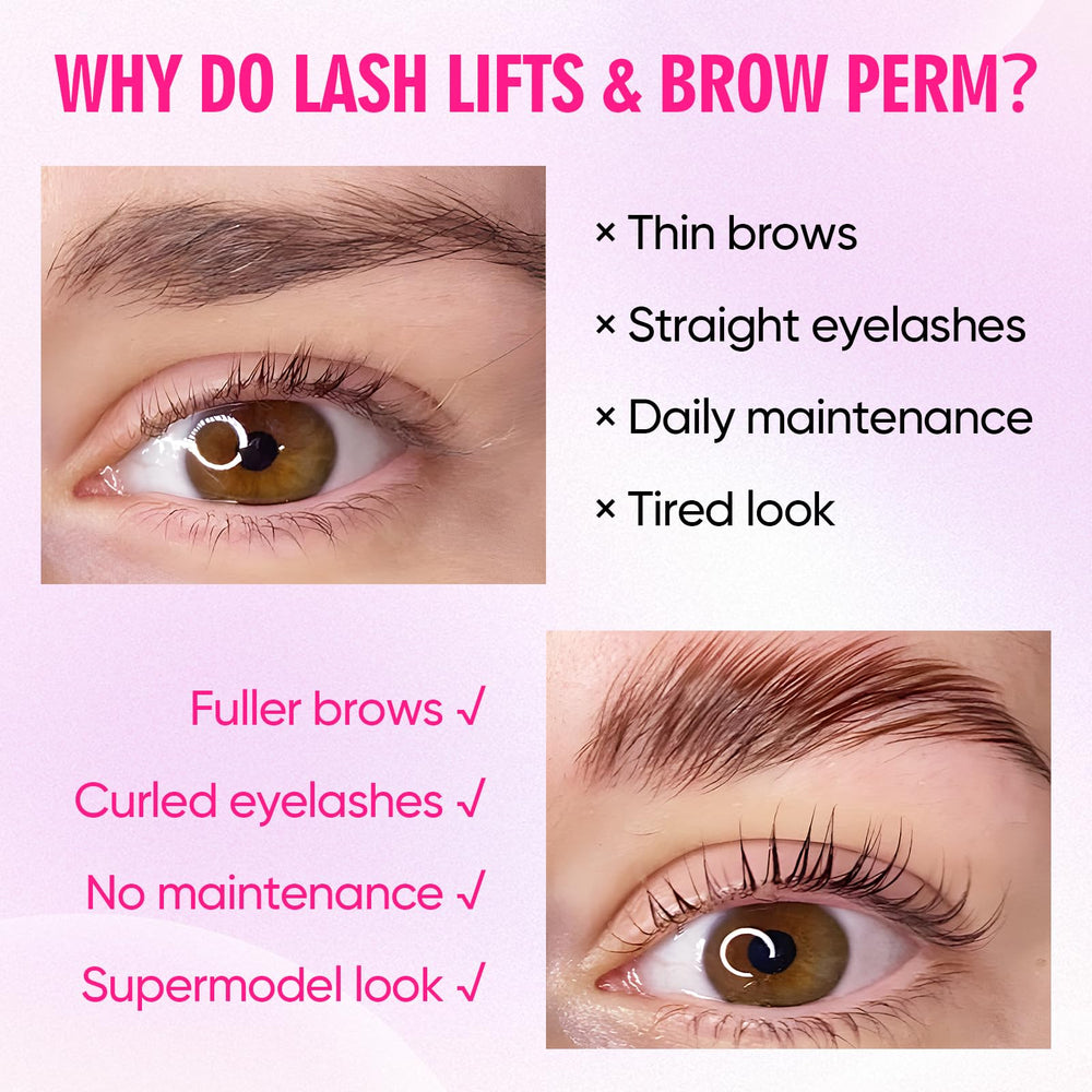 PERMANIA lash lift kit cleanser brushes displays cleaning tools for hygienic post-care