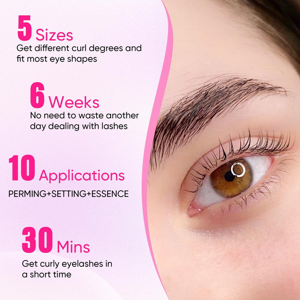 PERMANIA lash lift kit lift pads show precise curl pads enabling different curl styles