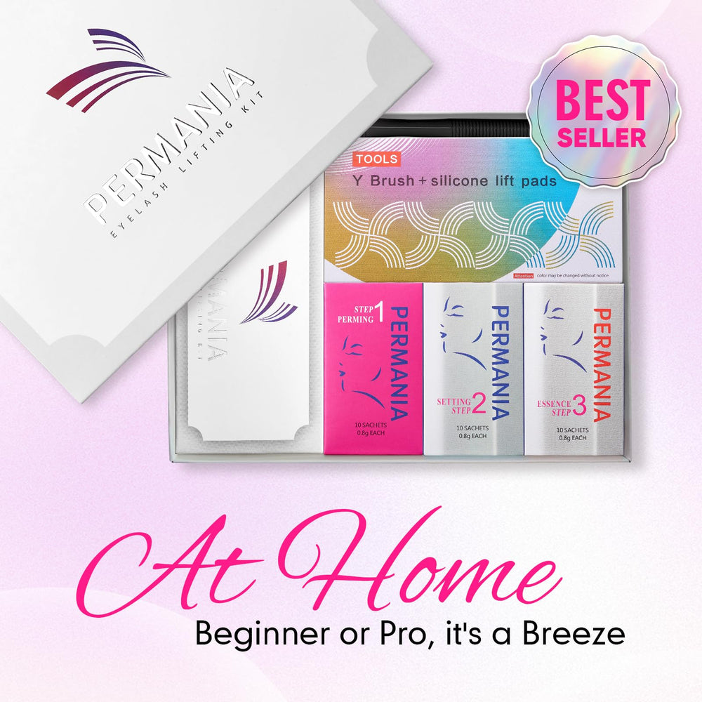 PERMANIA lash lift kit nourisher shows lash nourishing step for healthier lashes