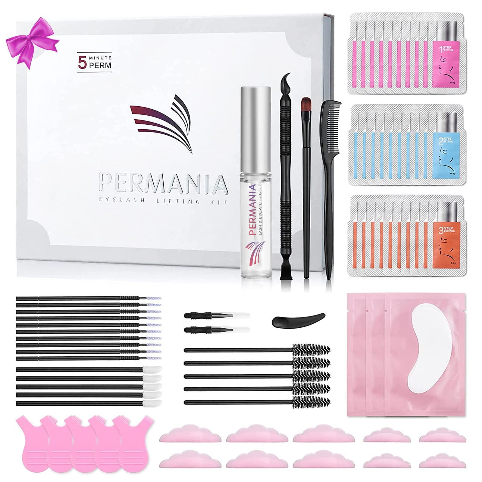 PERMANIA lash lift kit unboxing shows compact hygienic packaging for at-home use