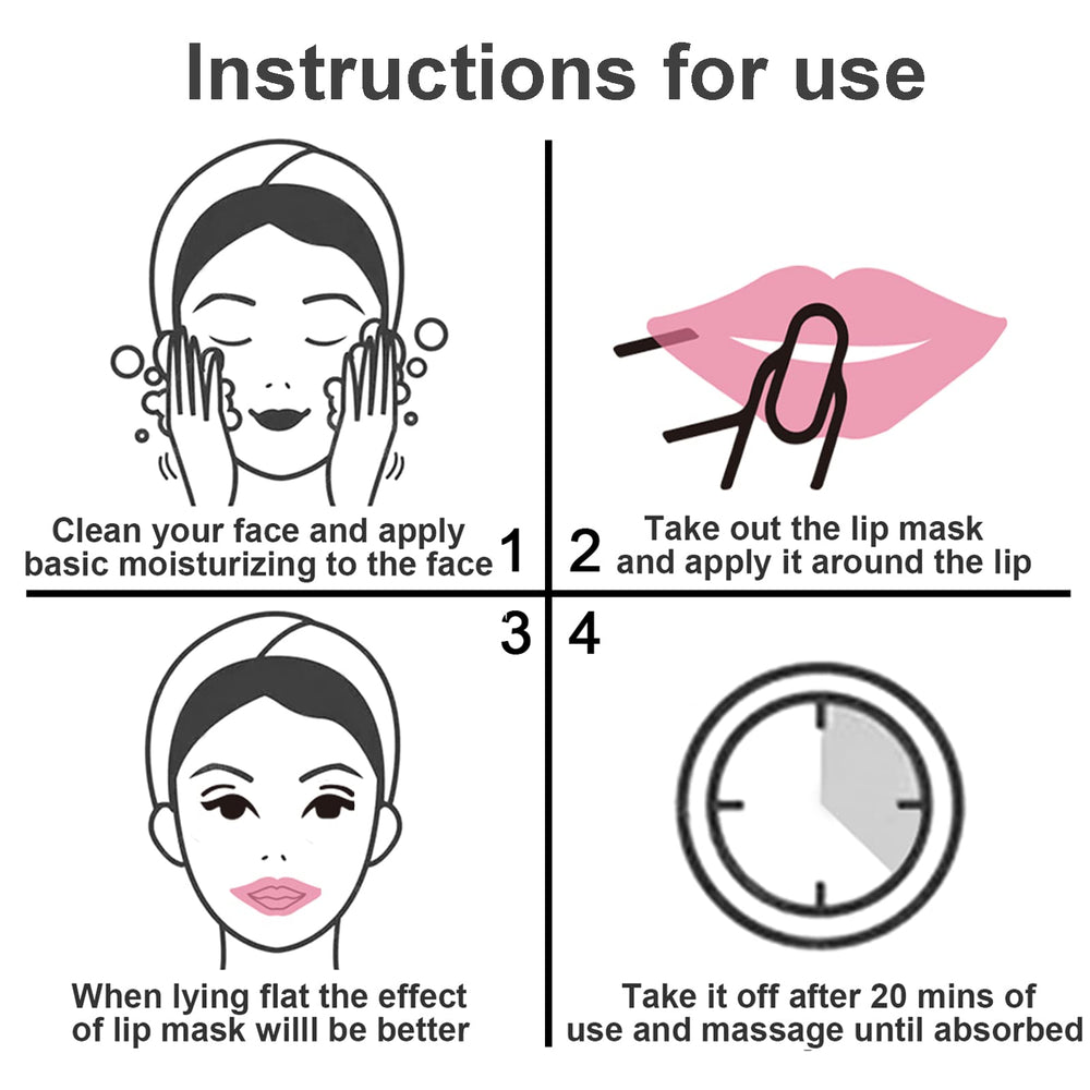 Permotary collagen lip mask collection showing the 28-piece set.