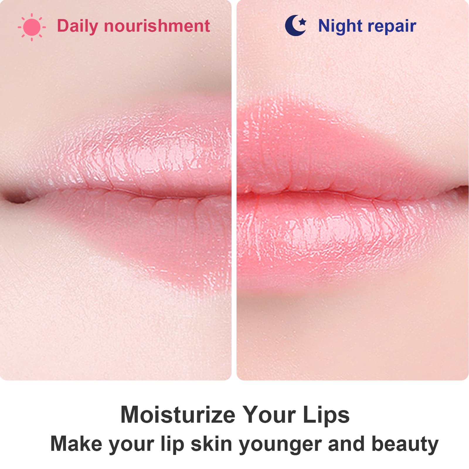 Permotary collagen lip mask for night use offers deeper hydration.