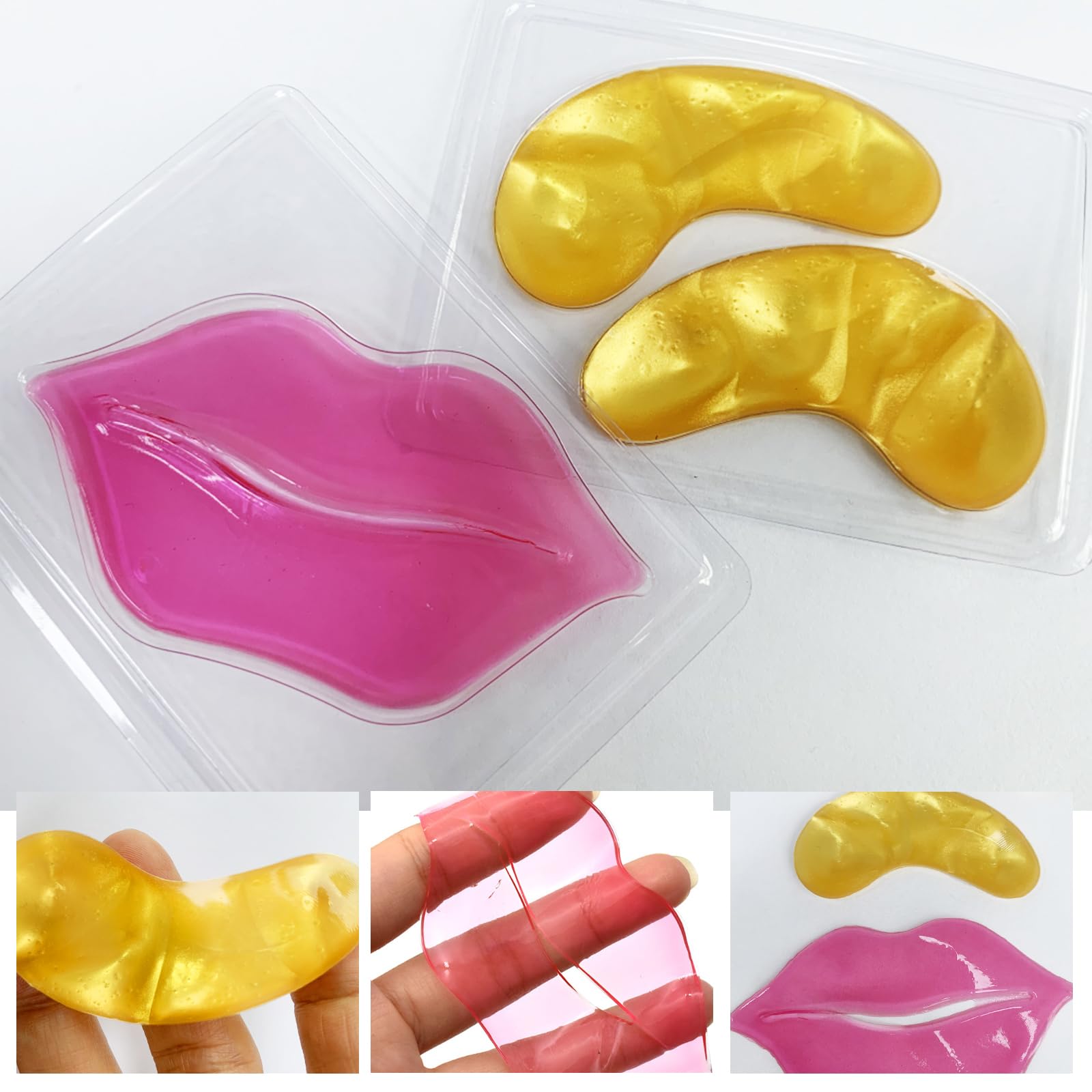Permotary collagen crystal set wellness routine for refreshed, radiant eye and lip skin