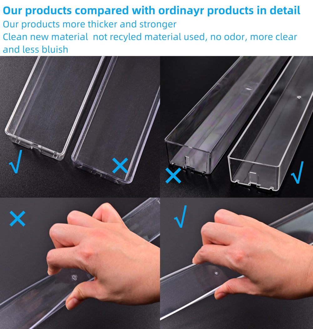 Pero Pero durable acrylic organizer is easy to clean with mild soap and water.