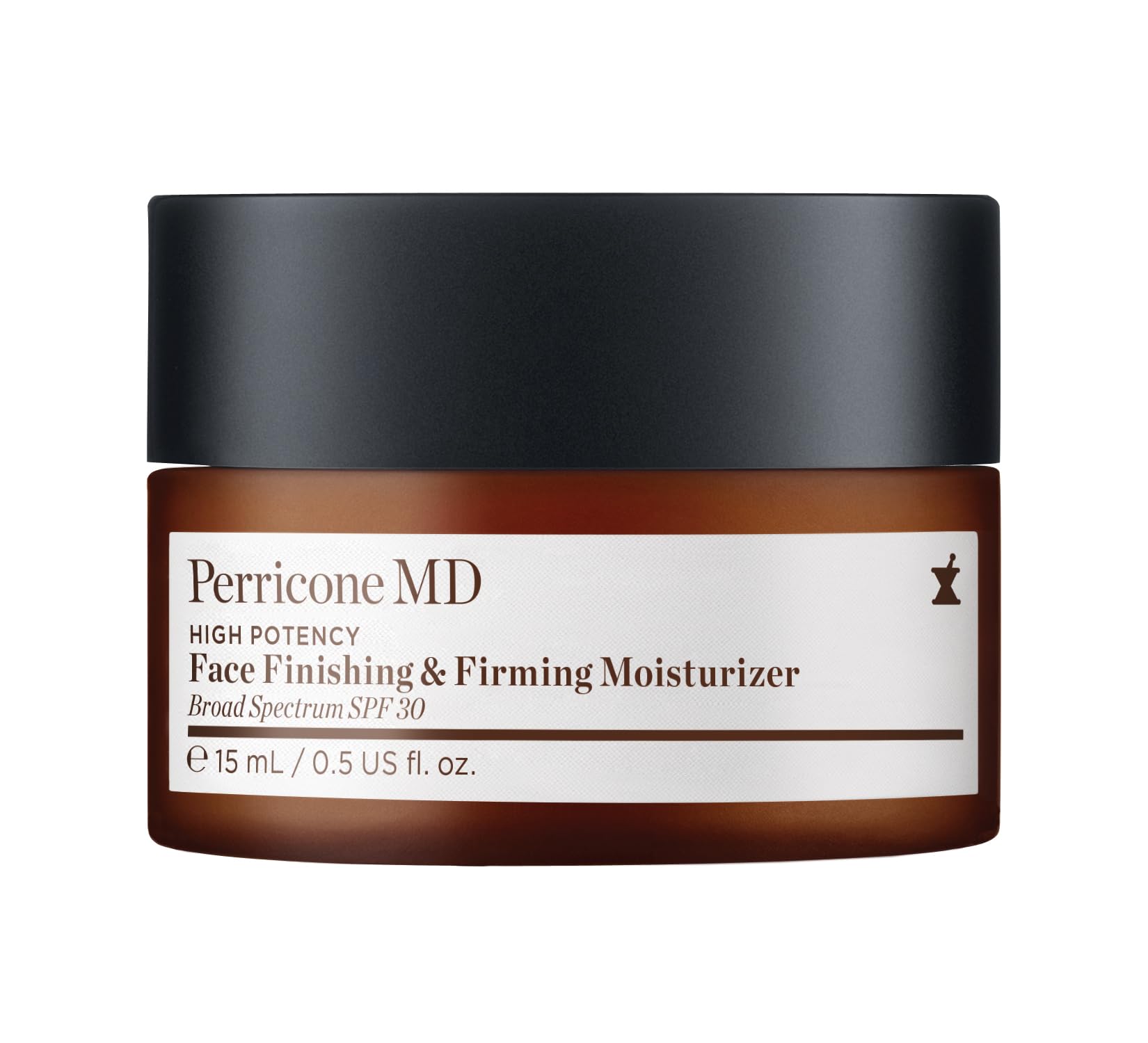 Perricone MD High Potency moisturizer bottle-front showing SPF protection for daily radiant skin