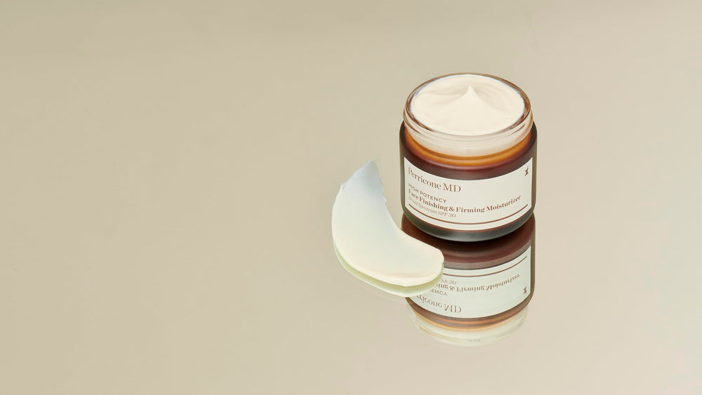 Perricone MD High Potency pump top view emphasizing convenient dispensing and SPF care