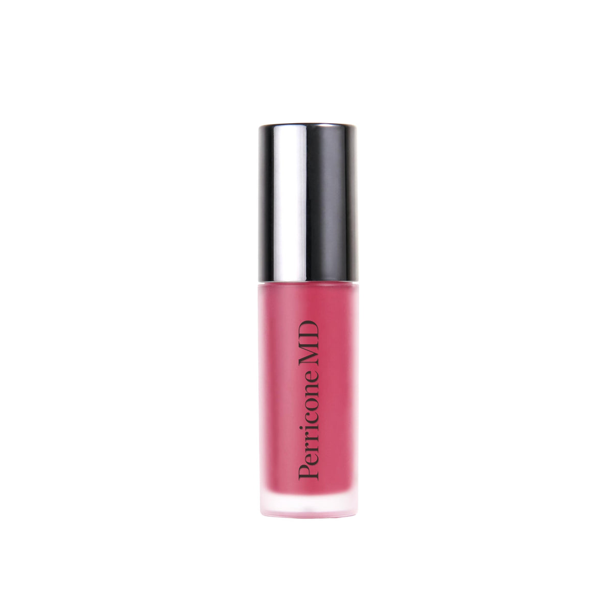Perricone MD No Makeup Lip Oil Plum bottle closeup with luminous color and hydration.