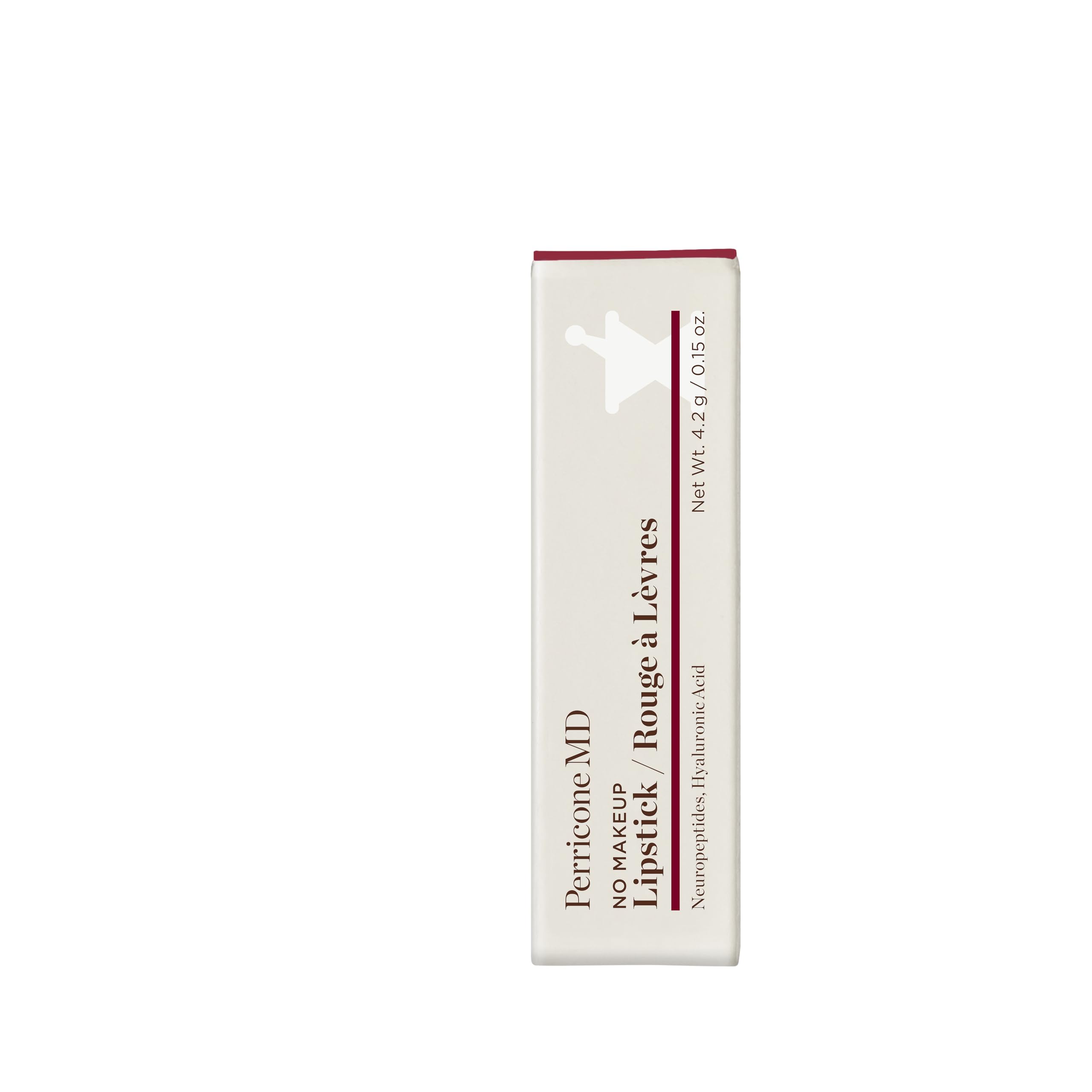 Perricone MD No Makeup Lipstick Wine swatch application shows natural color and lip-smoothing benefits