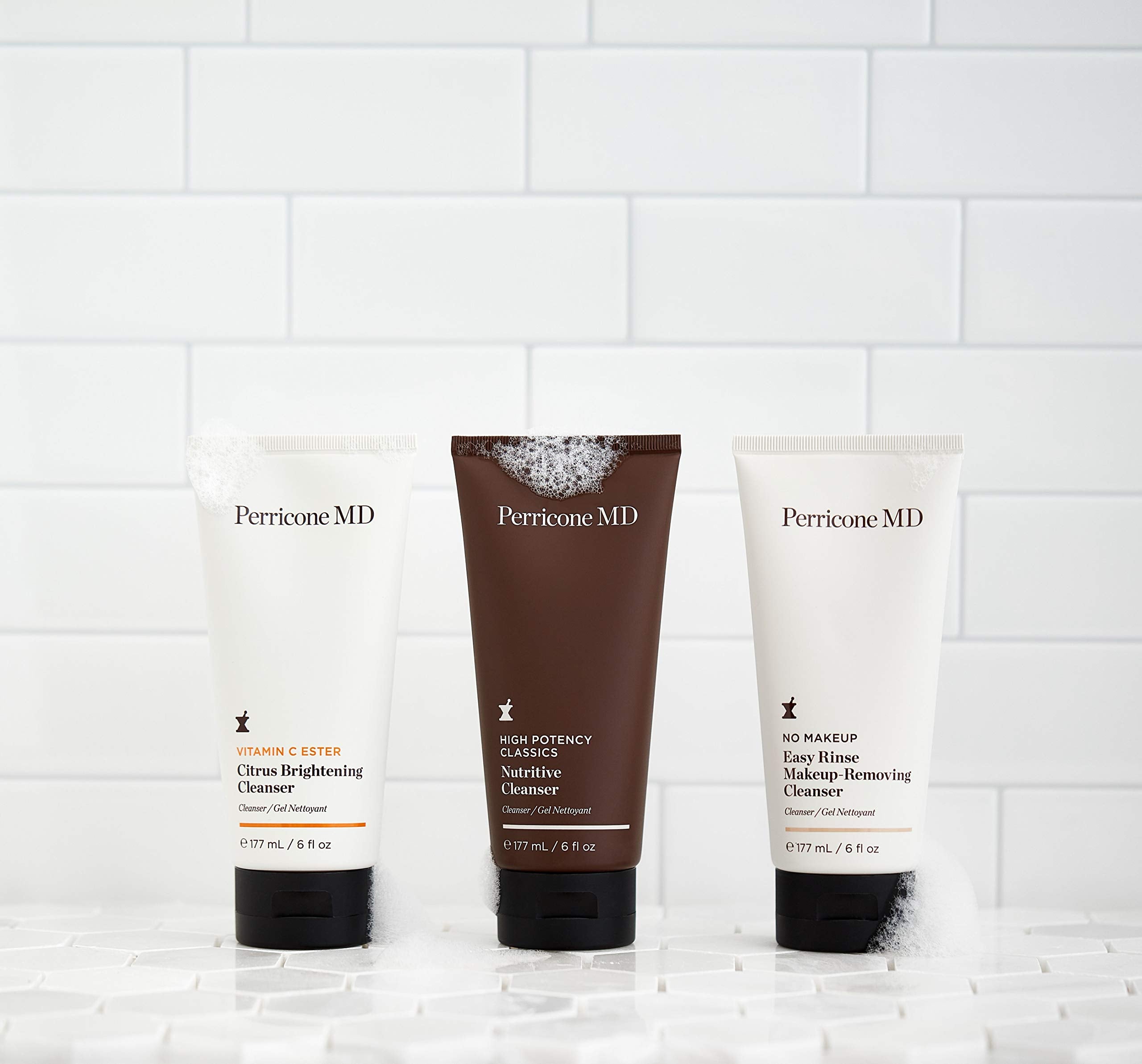 Perricone MD Nutritive Cleanser alpha-hydroxy-acids provide mild exfoliation during wash.