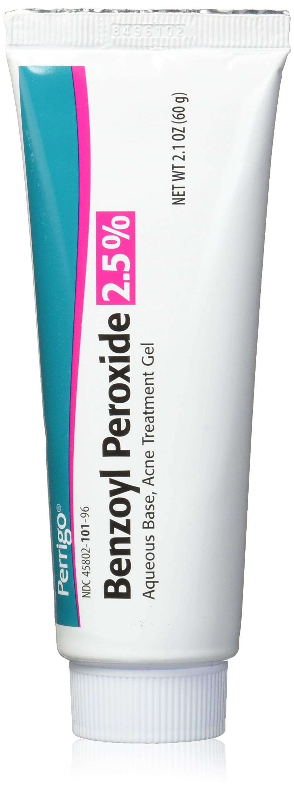 Perrigo acne gel 60g tube for targeted blemish treatment with 2.5% benzoyl peroxide