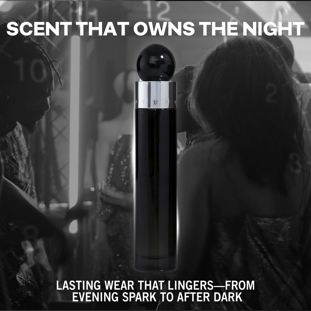 Perry Ellis 360 Black box packaging conveys gift-worthy presentation and refined branding.