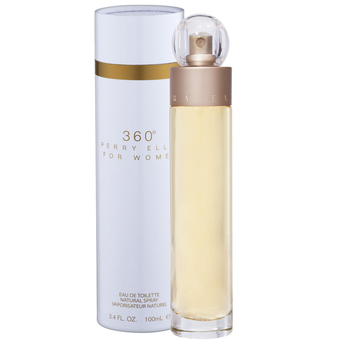 Perry Ellis 360° bottle front showing crisp floral EDT for daily wear
