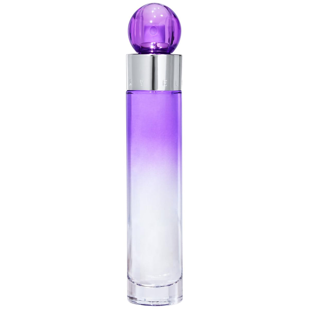 Perry Ellis 360 Purple on wrist test demonstrates portable size