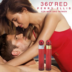 Perry Ellis 360° Red spray bottle dispense captures easy, even application for all-day freshness.