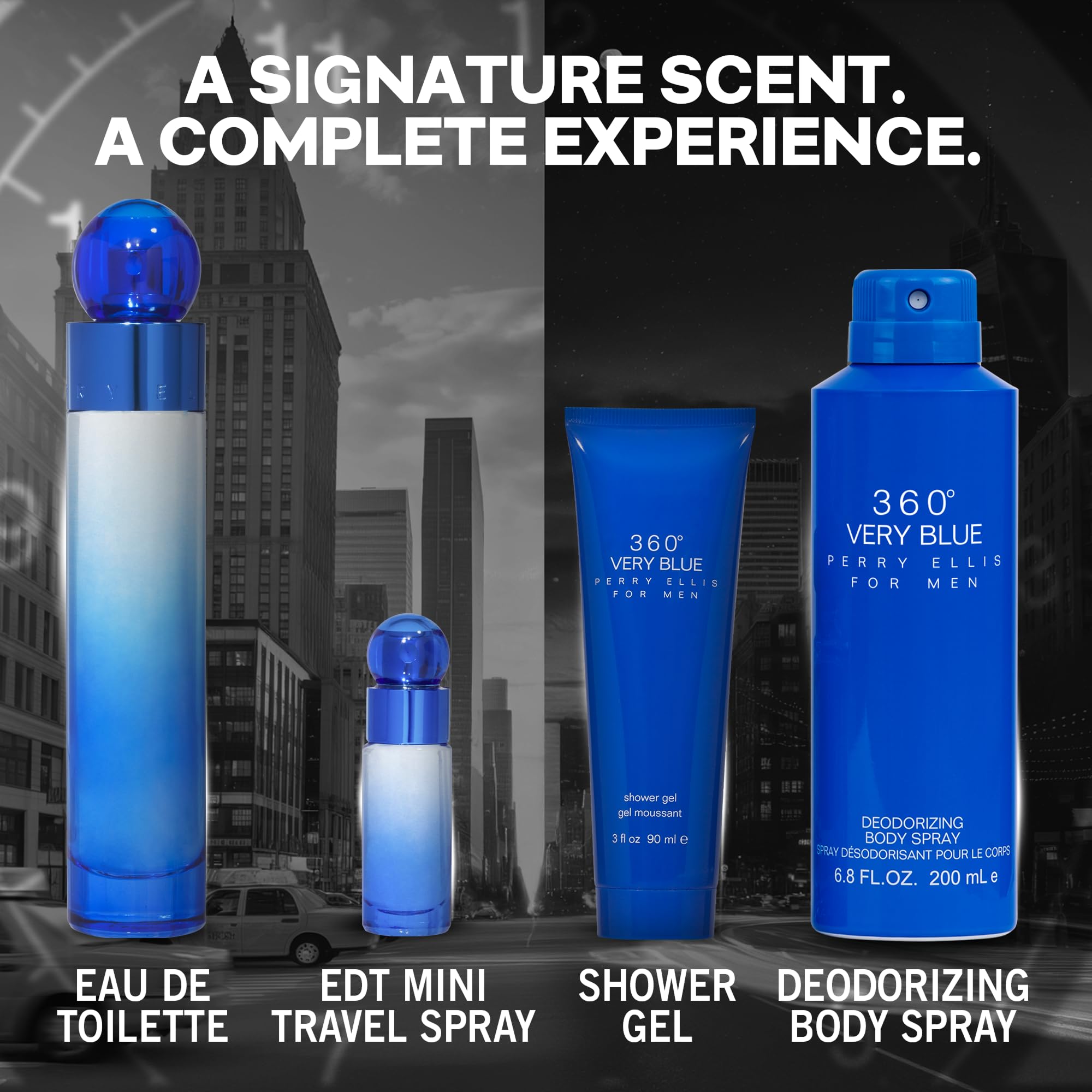 Perry Ellis 360 Very Blue body spray for all-day freshness