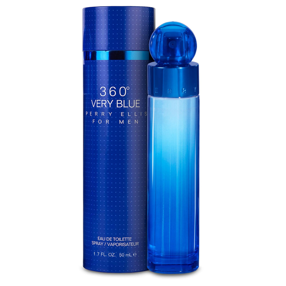Perry Ellis 360° Very Blue bottle front for everyday confidence and modern style