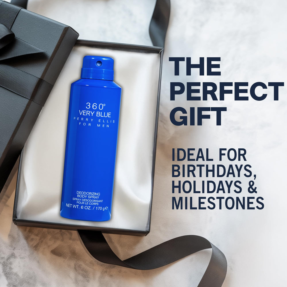 Perry Ellis 360° Very Blue branding image communicates modern sophistication and versatile appeal.