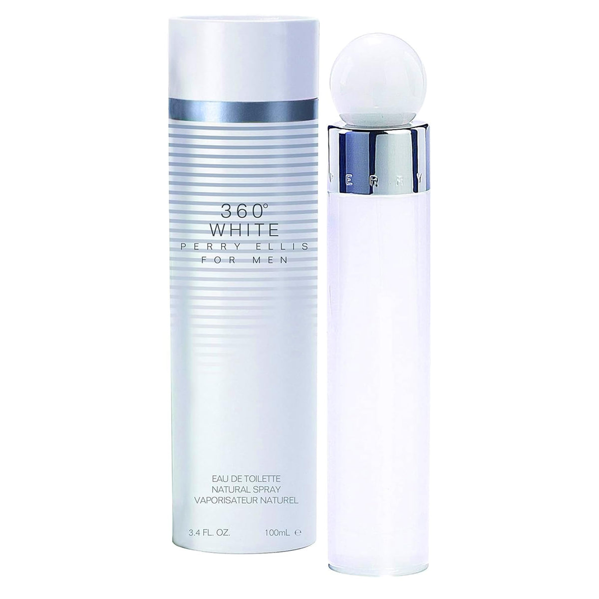 Perry Ellis 360 White EDT bottle front for everyday wear.
