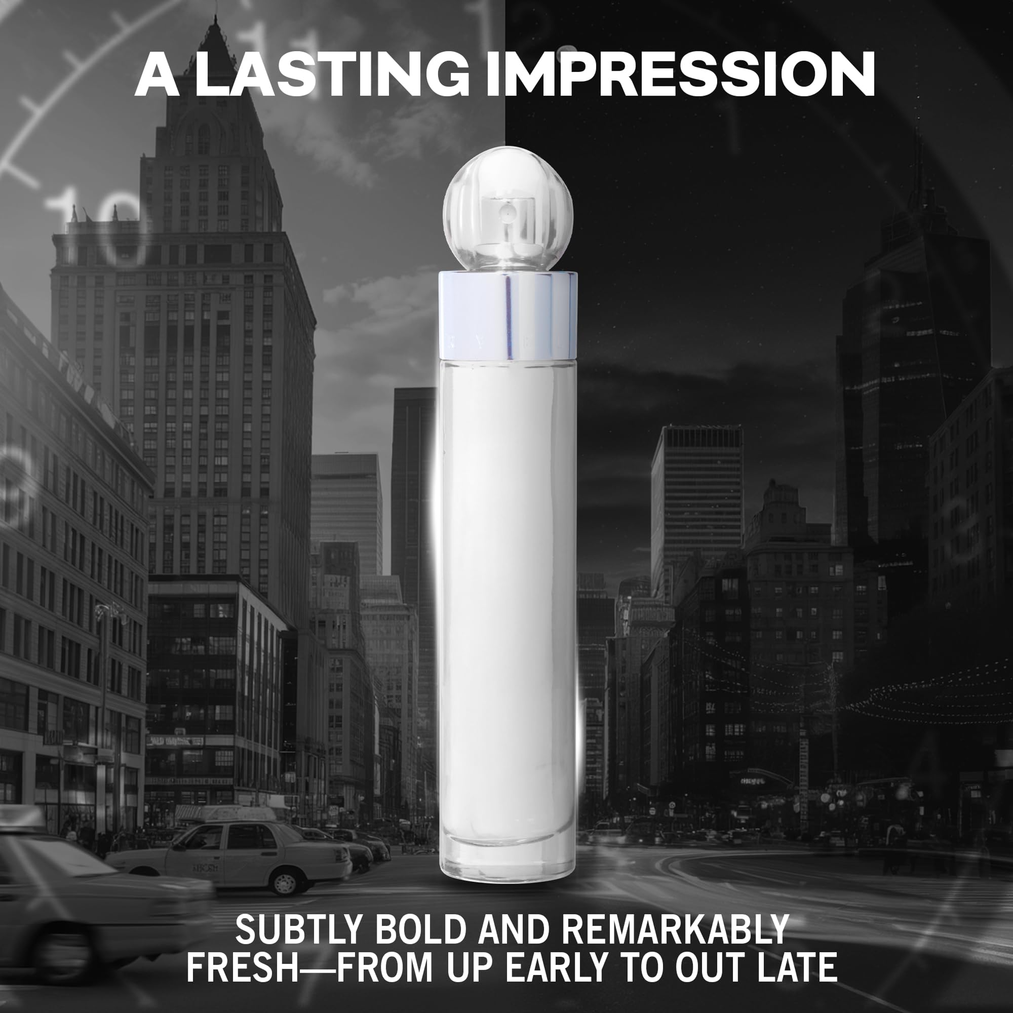 Perry Ellis 360 White EDT top notes image with lime and bergamot energy.