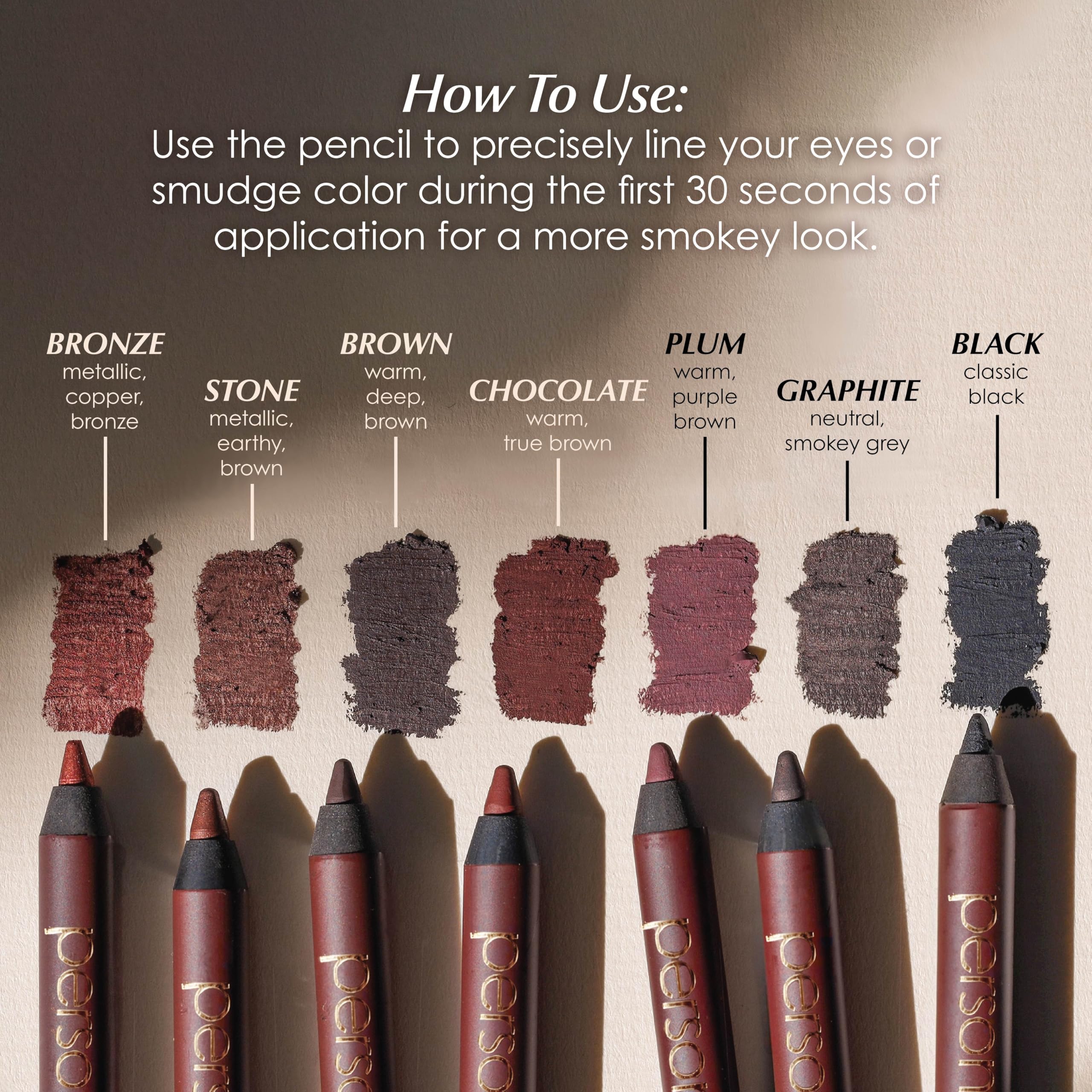 PERSONA 24HR Eyeliner bronze waterline use for defined look