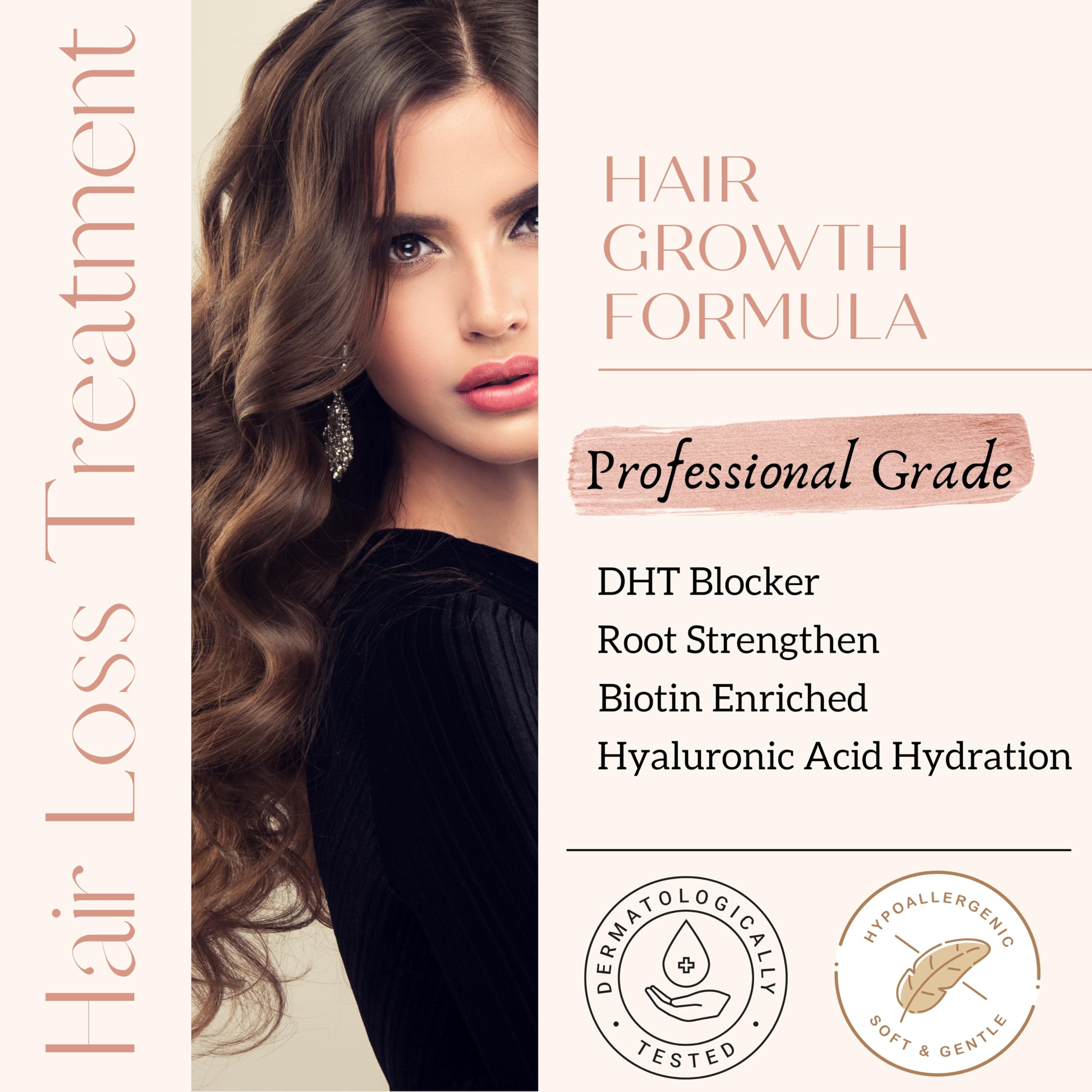 Persona Beauty hair growth serum on scalp during targeted application