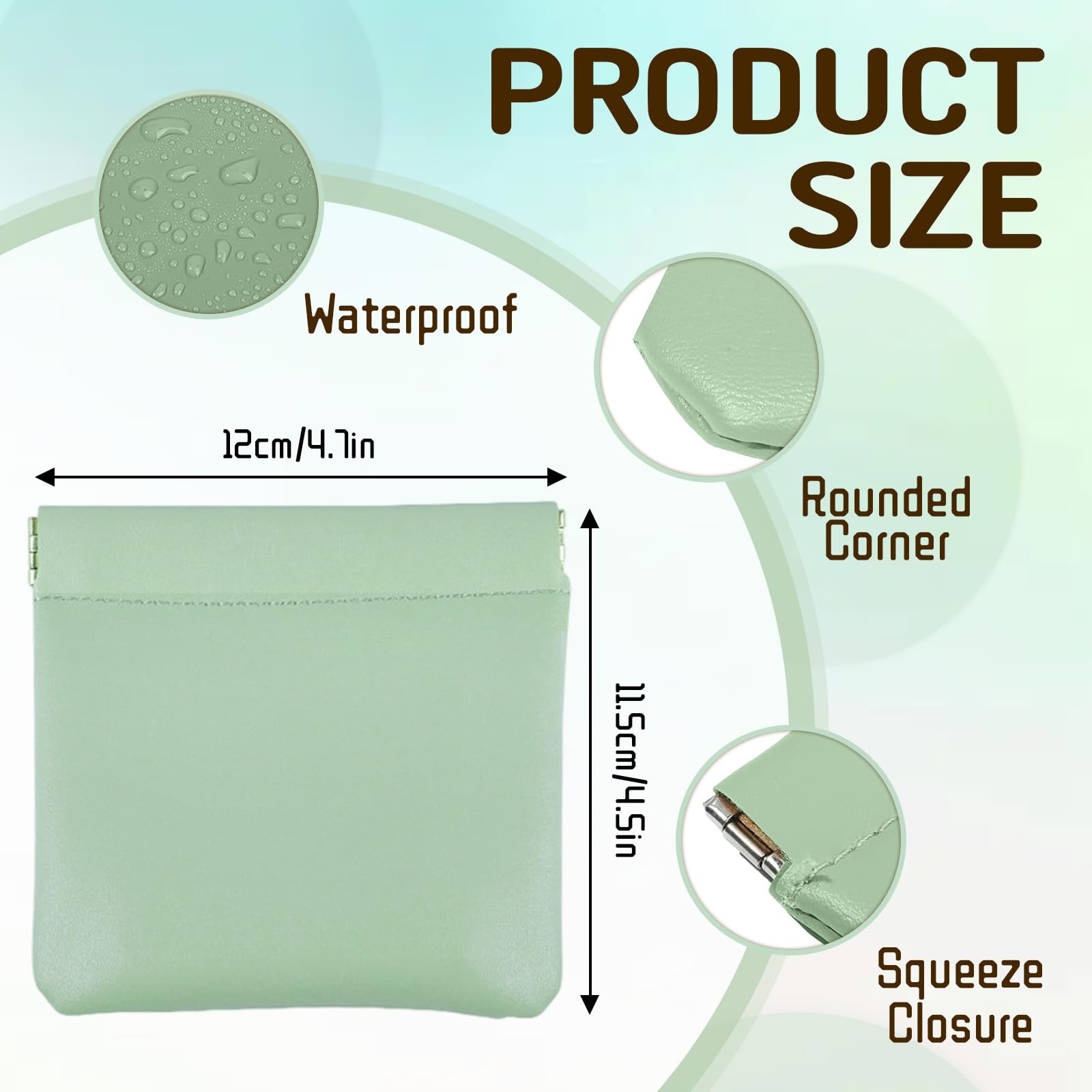 Mini travel coin pouch demonstrates compact organization for coins and small essentials.