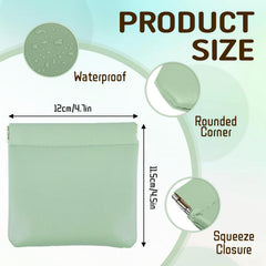 Mini travel coin pouch demonstrates compact organization for coins and small essentials.