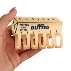 PERSONFUN butter hair clip packaging indicates gift-ready presentation.