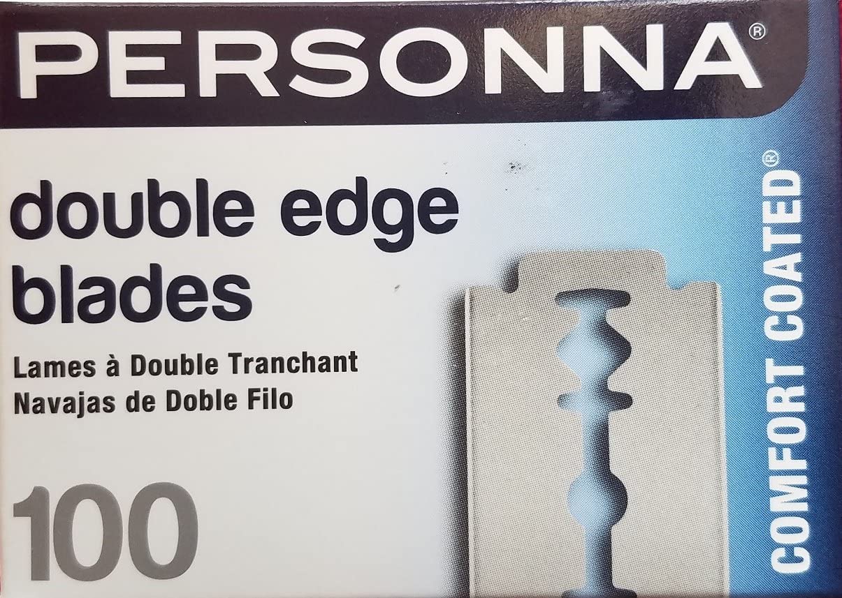 Personna Double Edge Blades box front shows packaging for consistent, precise shaves.