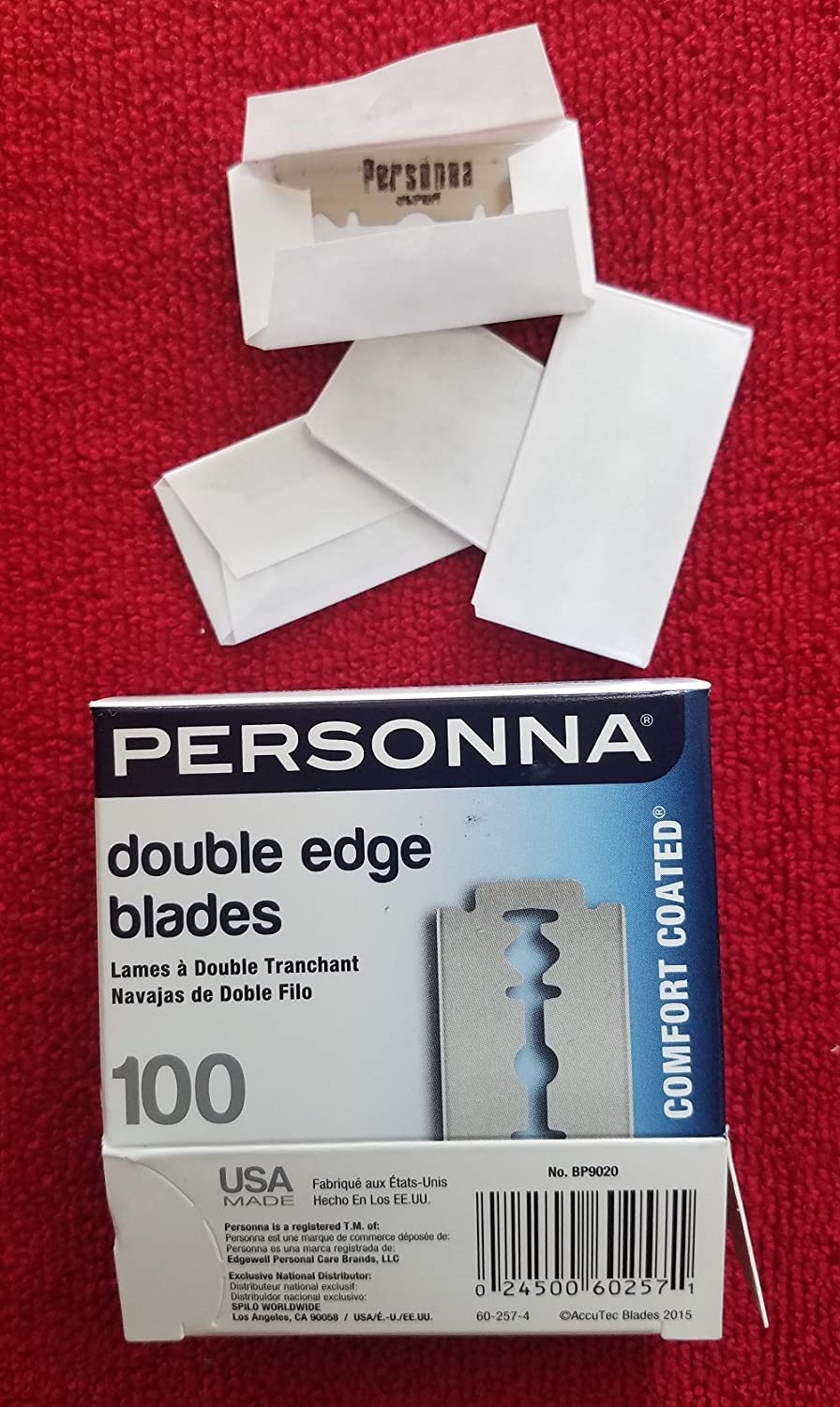 Personna blades individually wrapped ensure clean handling and freshness between uses.
