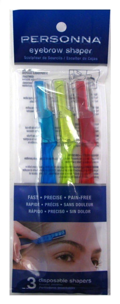 Personna Eyebrow Shaper close-up highlights ergonomic handle for precise shaping.