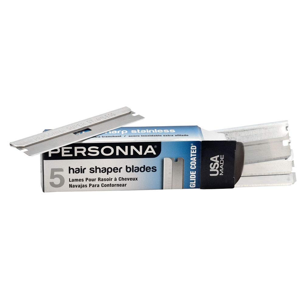 Personna Hair Shaper Blades edge detail highlights a sharper edge for precise trimming
