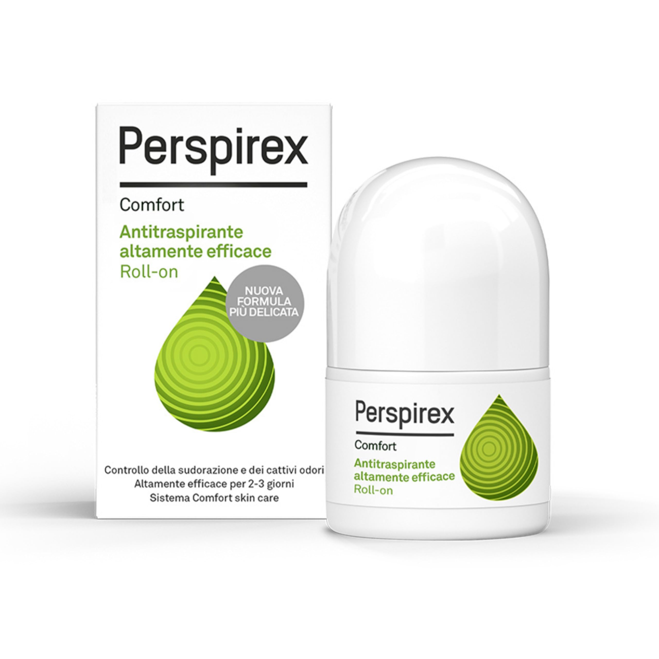 PerspireX Comfort roll-on application shows precise, mess-free antiperspirant for daily use