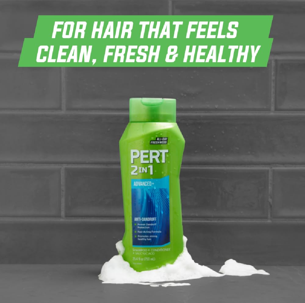 Pert 2-in-1 foamy lather close-up for cleansing conditioning