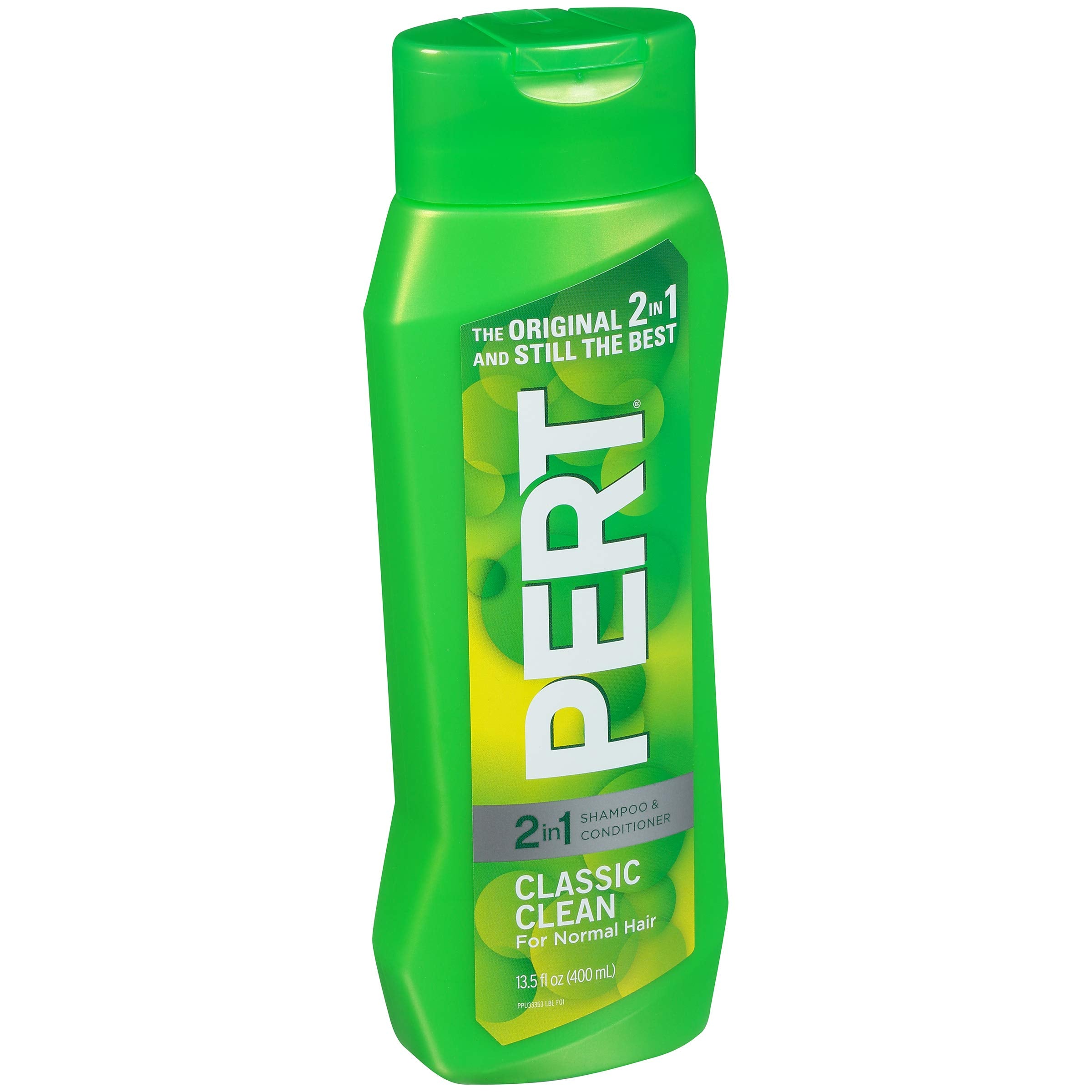 Pert 2-in-1 use in shower scene emphasizes streamlined hair care routine.