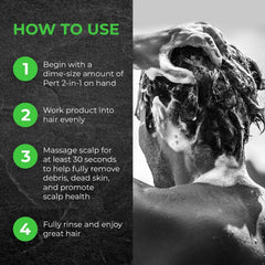 Pert Plus 2-in-1 rinse image shows clean finish.