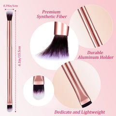 Perthlin 2-in-1 concealer brush with flat head for nose contour and concealer application