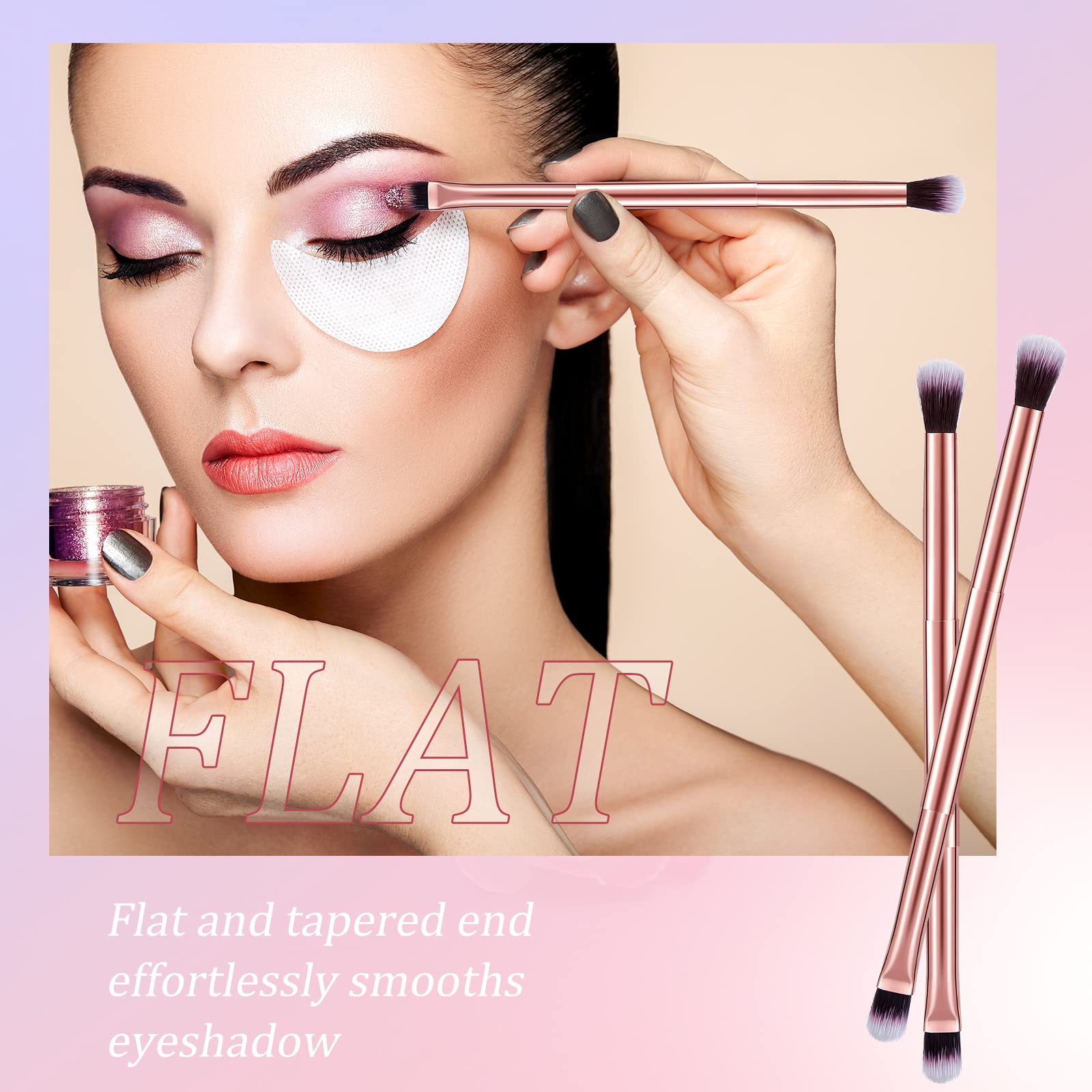 Perthlin round fluffy blending brush for seamless blending and blemish buffing