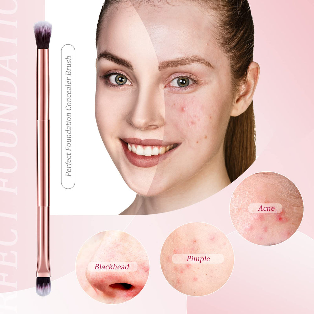 Perthlin small under-eye brush for precise concealer placement