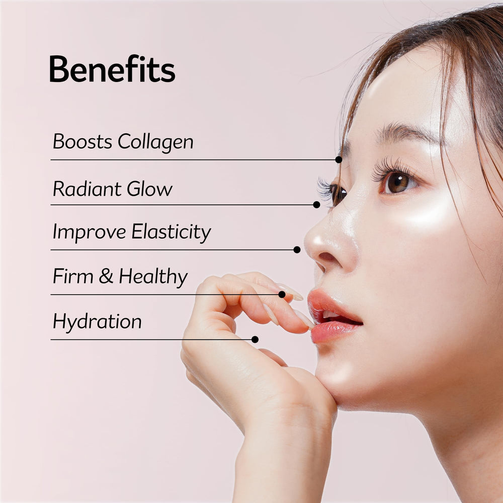 PESTLO Baby Collagen Glow Mask application swipe demonstrates lifting-film texture for immediate smoothness