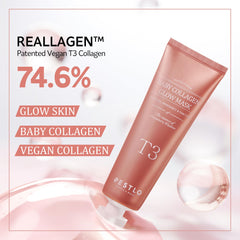 PESTLO Baby Collagen Glow Mask jar closeup highlights rich collagen formula for firming