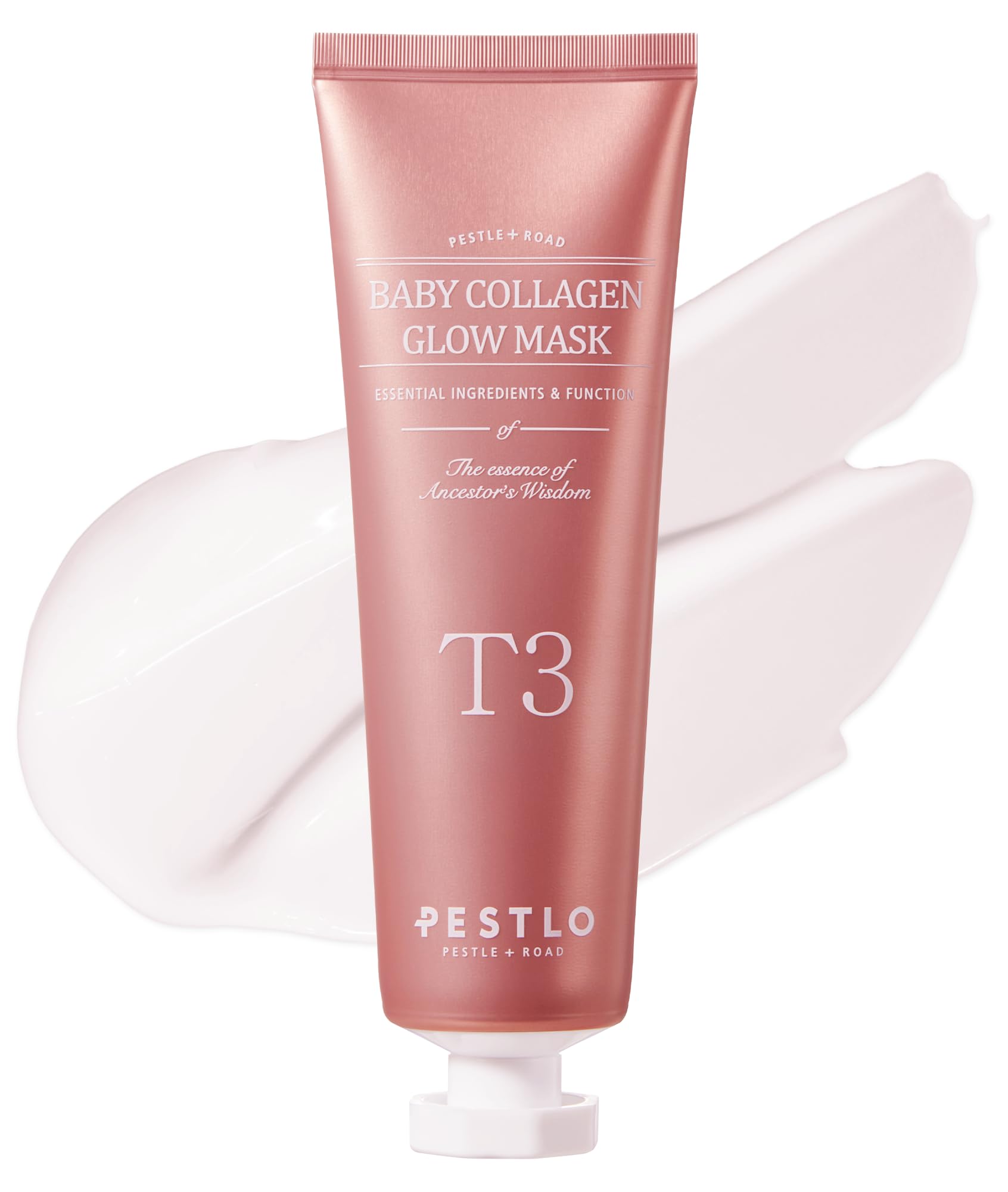 PESTLO Baby Collagen Glow Mask packaging showcases premium Korean skincare for glow