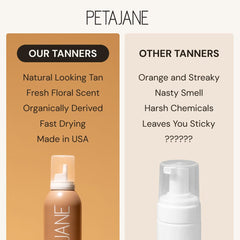 Peta Jane mousse skin image highlights even coverage and streak-free results
