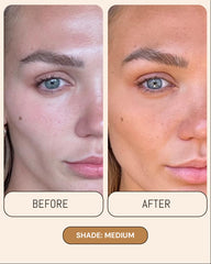 Peta Jane Sunless Tanning Mist being rubbed on skin for even tone.