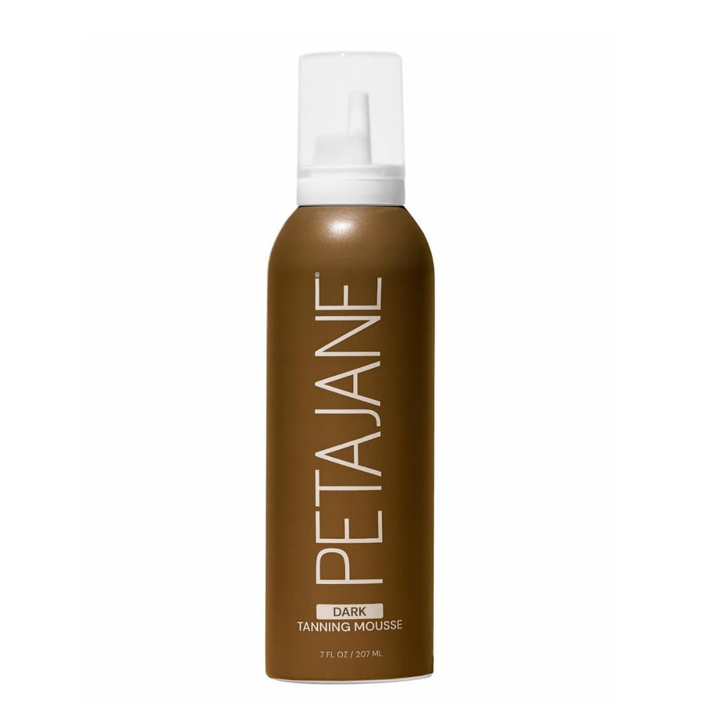 Peta Jane Dark Tanning Mousse bottle—vegan formula for streak-free color.